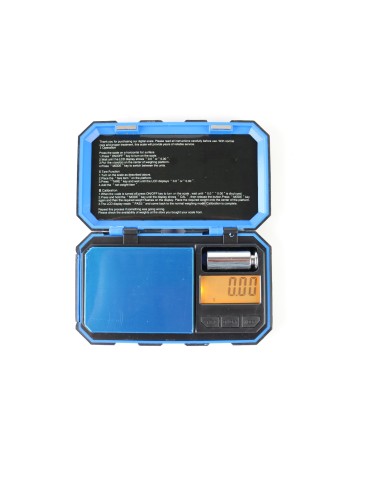 Digital våg 0,01g - 200g  stötsäker pocketscale digitalvåg inkl. batterier blå