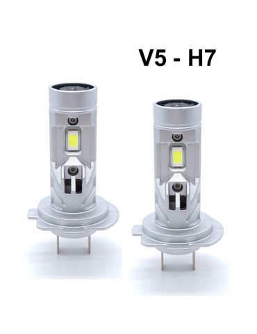 V5 H7 40w Led kit 4000 lumen 6000k med fläkt 2-pack