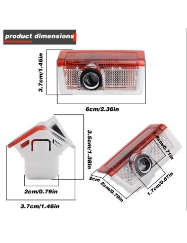 Mercedes Laser logga led t. dörrar W205 W176 W246 W205 W212 W166 W292 W253 W156