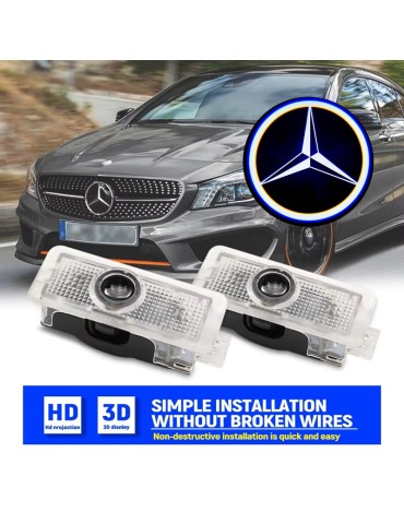 Mercedes Laser logga led t. dörrar w218 w219 a207 c207 w117 AMG