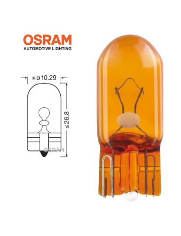 Osram T10 wy5w blinkers halogen lampor w5w W2.1x9.5d