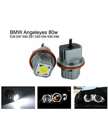 Angel Eyes 80W Cree LED för BMW E39 E87 E60 E61 E63 E64 E65 E66