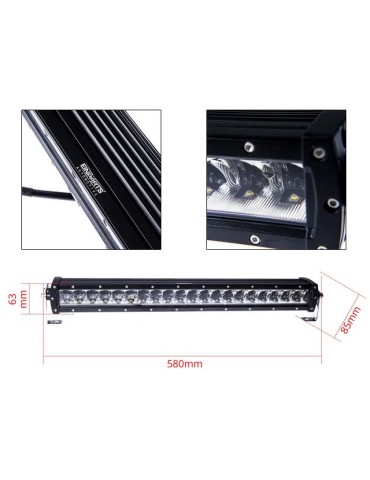 EINPARTS 200W Ledramp 23"  Combo 6000K led ramp Cree 