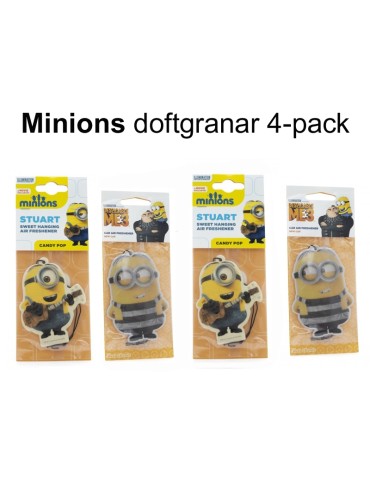 Minions doftgranar Candy pop , New Car , 4-pack 2+2st