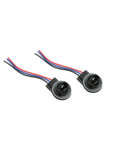 T25 3157 P27/7W PY27/7W xenon/LED/halogen kontakter/sockel, 2-pack