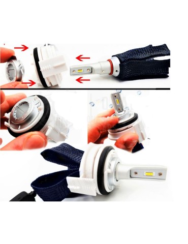 Lamphållare för BMW E46 H7 vid xenon Led konvertering halvljus