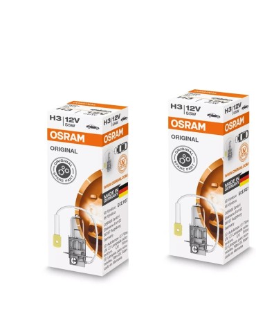 Osram H3 ORIGINAL 55w halogen lampor 12v DC   PK22s
