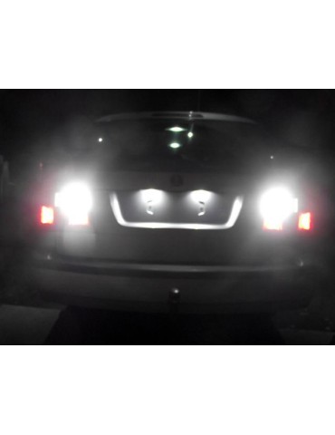 T15 W16W 921 912 906 backljus, Led 800 lumen, 27x chip 6000K, 2st 