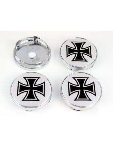 Malteserkors Centrumkåpor till fälgarna 60mm  4-pack
