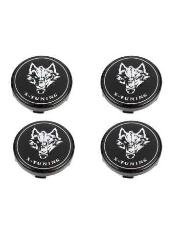 Varg centrumkåpor till fälgar, 60 mm, passar 57 mm hål, 4-pack