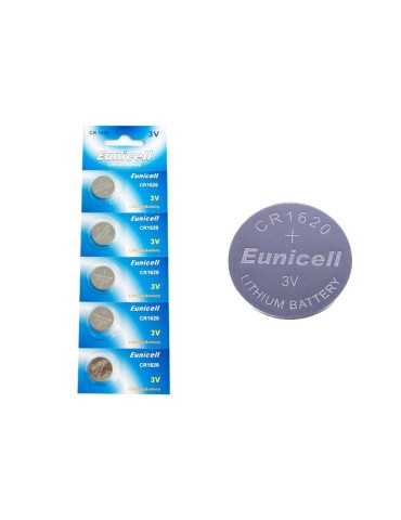 CR1620 5-pack Lithium batterier 3V 