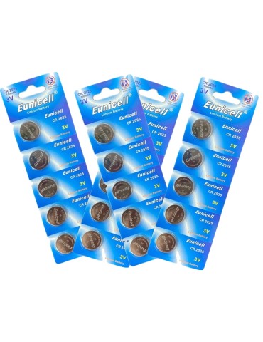 CR2025 20-pack Litium batterier 3V 