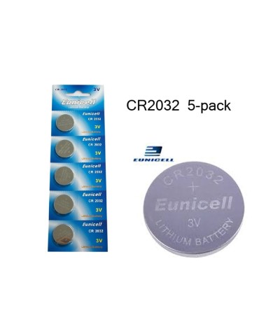 CR2032 5-pack Litium batterier 3V 