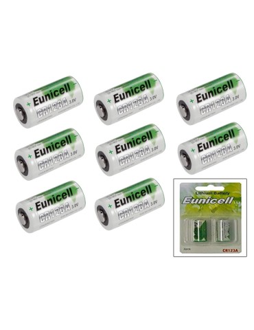 CR123A 8-pack Litiumbatteri 3V LR123