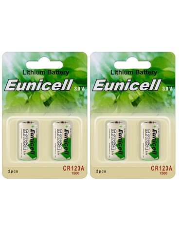 CR123A 4-pack Litium batteri 3V LR123