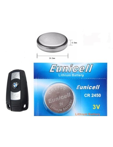 CR2450 5-pack Litiumbatteri 3V Eunicell