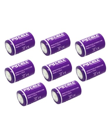 ER14250 8-pack Litiumbatteri 3,6V ER-14250 1/2AA AA02