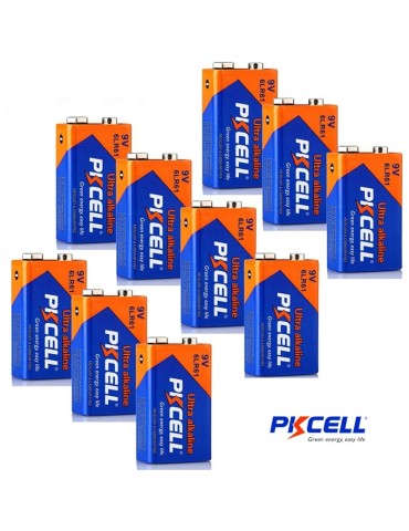 PKcell 10-pack 9V  6LR61 DC Ultra Alkaliskt batteri