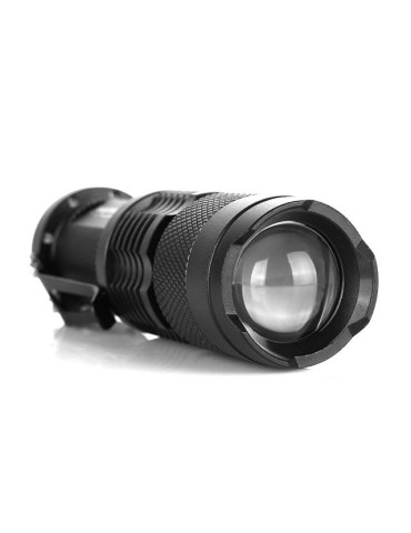 Led ficklampa 3W XP-E Q5 led 300 Lumen + Zoom
