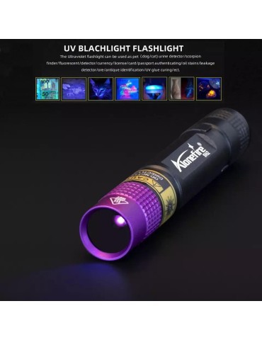 Led UV 365nm ficklampa 3W SV62 led 