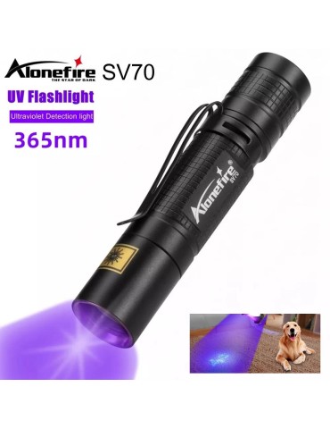 Led UV 365nm ficklampa 3W SV70 led lampa