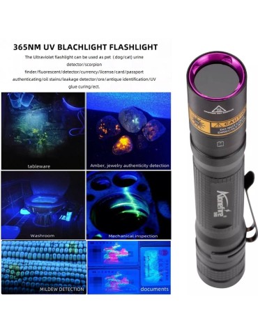 Led UV 365nm ficklampa 3W SV80 led lampa 