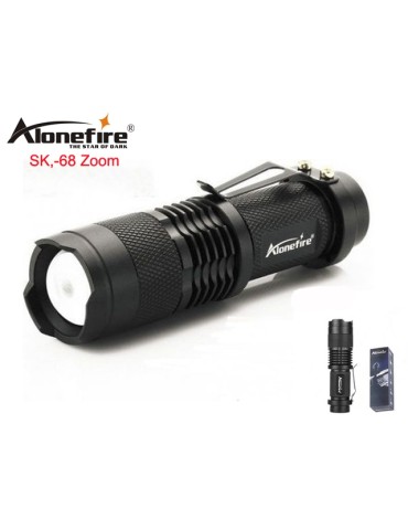 Led ficklampa 3W XP-E Q5 led 300 Lumen + Zoom