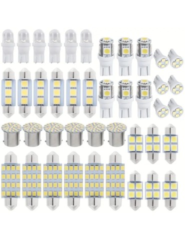 42st olika LED T10 w5w C5W Ba15s Vita ca 6000k