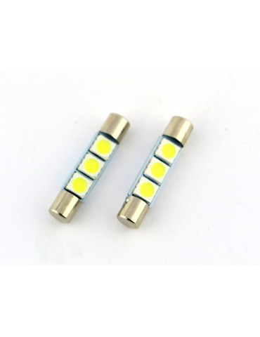 C5W 28 mm LED 6000K diodlampa smal modell 2-pack 