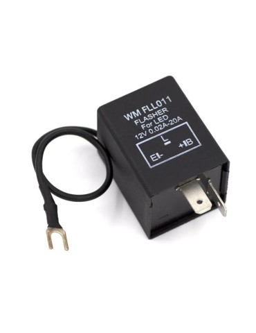 Blinkers LED 2-pin relä med tickljud för tex. USA-bil, MC 