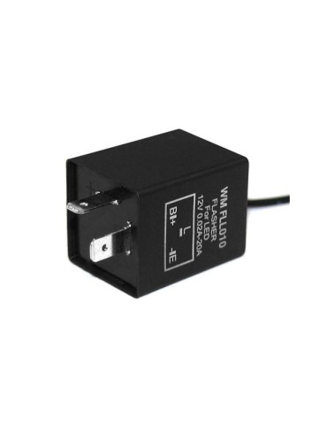 Blinkers LED 2-pin relä med tickljud för tex. USA-bil, MC 