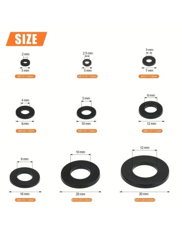 Nylontätningar packningar sortiment 250st