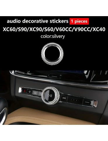 Bling Bling volymknapp till  Volvo S60 V60 XC60 S90 V90 XC90 CC40
