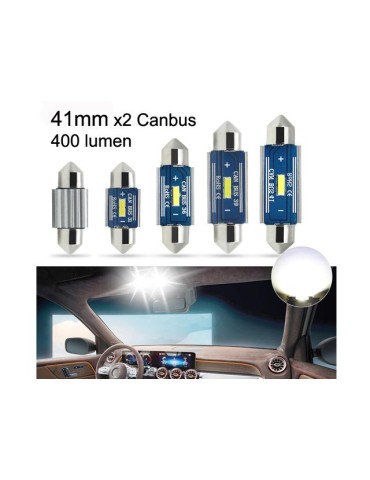 canbus c5w 41mm 42mm Led 400 lumen 6000K 2-pack festoon