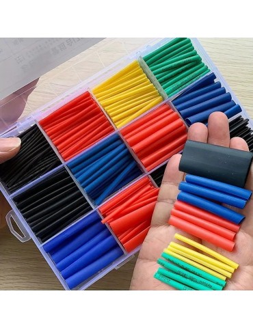 Krympslang sortiment 164 st olika storlekar diameter och längder