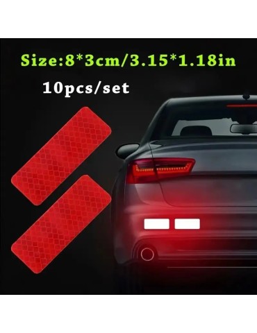 Reflex 10-pack röda 8x3cm 