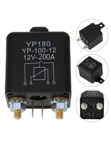 200A relä 12v till tex extraljus xenon el. ledramp "Heavy Duty"