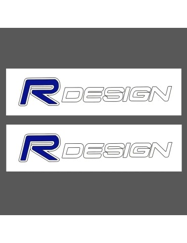 Emblem R-Design 1x5cm  2-pack till Volvo 