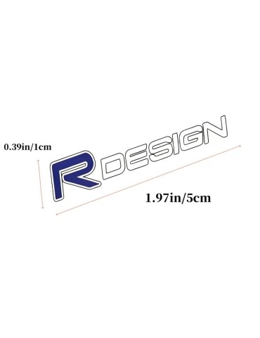 Emblem R-Design 1x5cm  2-pack till Volvo 