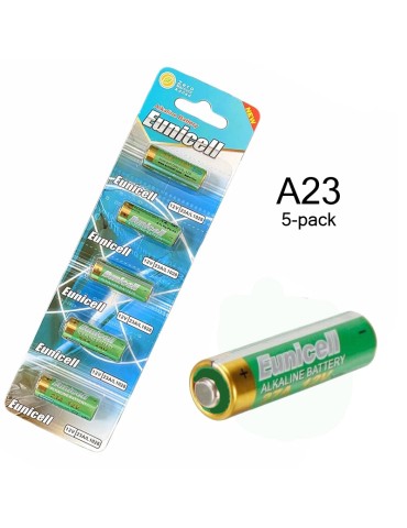 A23 5-pack Alkaliska batterier 12v batteri 23A MN21 VR22