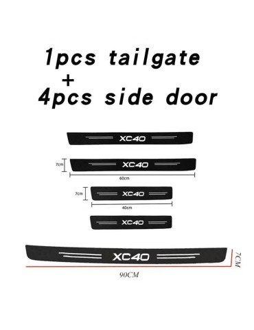 Tröskelmärken + bakre kofångare till XC40  Volvo 4-pack