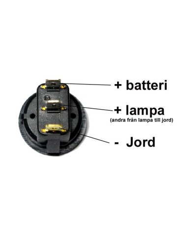 Panel med Strömbrytare 12v 20A avbrytare vaggströmställare  4-pack strömbrytare