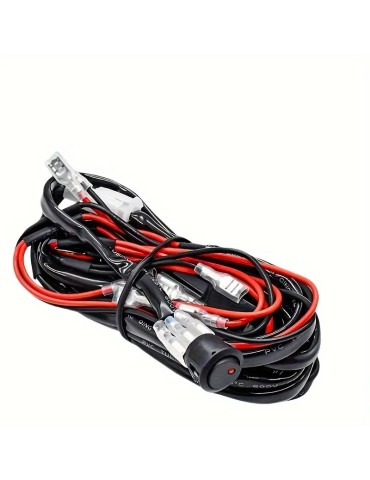 Kabelsats 12v 40A 2,7m reläkabel extraljus arbetsljus ramp