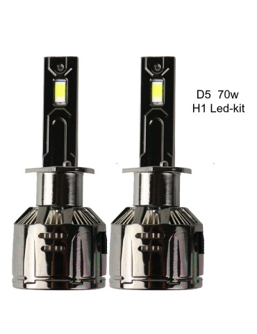 H1 70 W 5000+ lumen D5 Canbus LED-kit  6000K 2-pack Helljus