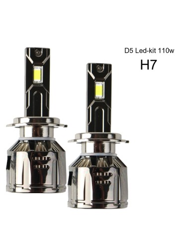 H7 110 W 7000 lumen D5 Canbus LED-kit  6000K 2-pack helljus