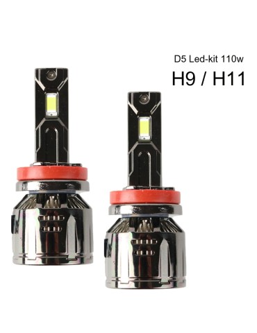 H9 H11 110 W 7000 lumen D5 Canbus LED-kit  6000K 2-pack helljus