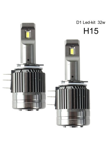 H15  32w 2500 Lumen led kit 2-pack Helljus + DRL 