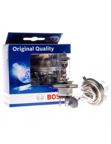 BOSCH H4 premium halogen lampor P43t 12v 2-pack