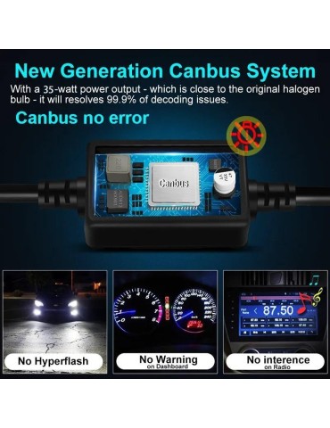 M13 60w H7 Led canbus kit 6500 lumen "Superbright" 2-pack