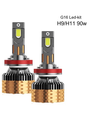 H9 / H11 90w 6500 lumen G16 Canbus led kit  6000k 2-pack Helljus